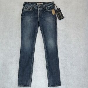 *NWT* 1921 Jeans Western Glove Works Skinny Dark Flap Pocket~ Women's Size 28x32